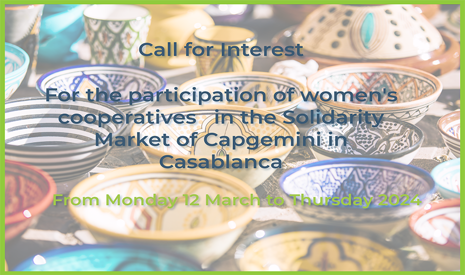 Call for Interest for women’s cooperatives participation in the Solidarity Market- Capgemini